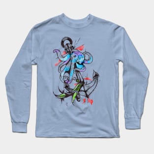 Inked Octopus Long Sleeve T-Shirt